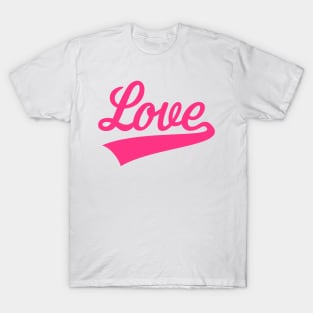 Love (Lettering / Pink) T-Shirt